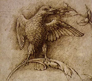 Bird on a Branch painting by Andrea Mantegna