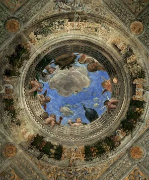 Ceiling Oculus Oil painting by Andrea Mantegna