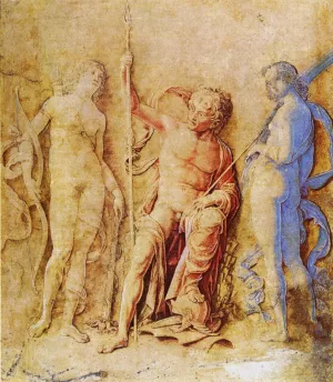 Mars, Venus, and Diana by Andrea Mantegna - Oil Painting Reproduction