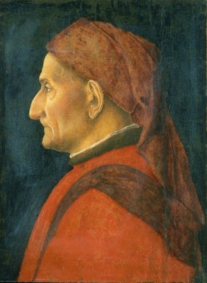 Profile of a Man by Andrea Mantegna Oil Painting