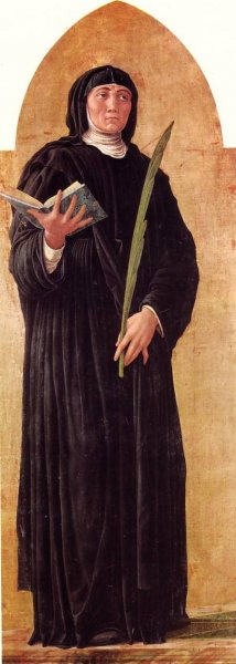 San Luca Altarpiece Detail by Andrea Mantegna Oil Painting