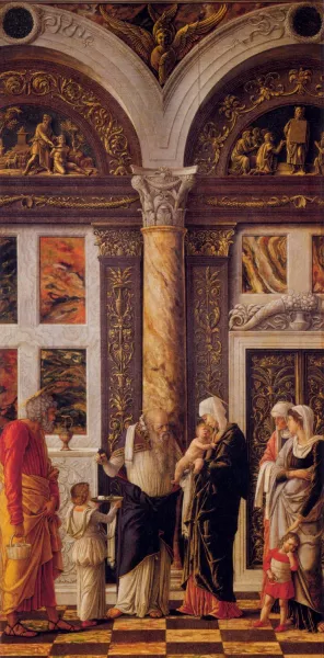 The Circumsicion of Jesus, Detail by Andrea Mantegna - Oil Painting Reproduction