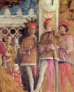 The Court of Mantua Detail by Andrea Mantegna Oil Painting