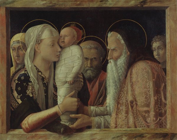 Main Product Photo of The Presentation  Painting by Andrea Mantegna