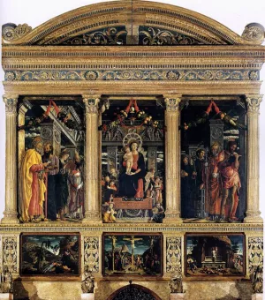 The San Zeno Polyptych by Andrea Mantegna - Oil Painting Reproduction