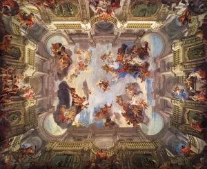 Deeds of Hercules and His Apotheosis by Andrea Pozzo - Oil Painting Reproduction