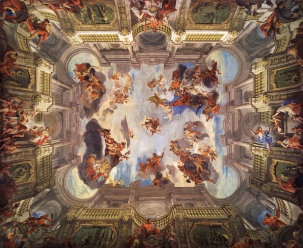 Deeds of Hercules and His Apotheosis by Andrea Pozzo - Hand-Painted Oil Painting Reproduction
