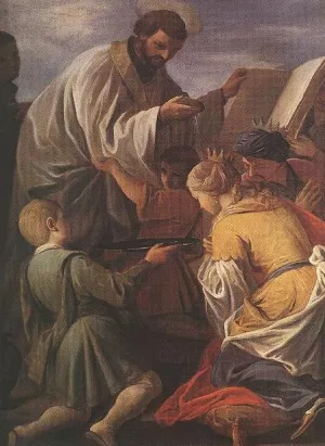 Saint Francis Xavier by Andrea Pozzo - Oil Painting Reproduction