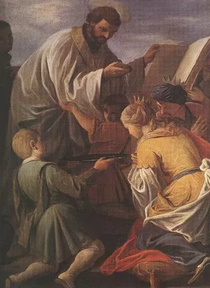 Saint Francis Xavier Oil painting by Andrea Pozzo