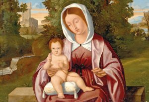 Madonna and Child Oil painting by Andrea Previtali