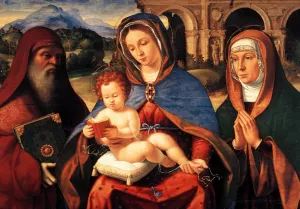 Madonna Baglioni painting by Andrea Previtali