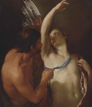 Daedalus And Icarus by Andrea Sacchi Oil Painting