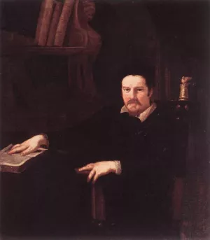 Portrait of Monsignor Clemente Merlini Oil painting by Andrea Sacchi