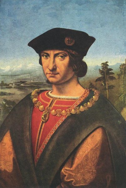 Charles d'Amboise by Andrea Solario - Hand-Painted Oil Painting Reproduction