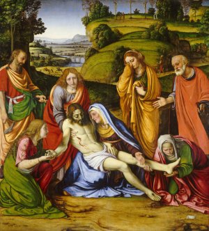 Lamentation by Andrea Solario Oil Painting