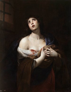 St. Agata by Andrea Vaccaro Oil Painting
