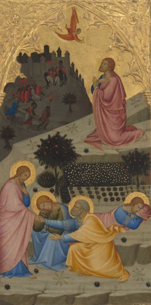 Scenes from the Passion of Christ - The Agony in the Garden by Andrea Vanni Oil Painting