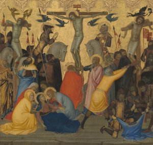 Scenes from the Passion of Christ - The Crucifixion by Andrea Vanni Oil Painting