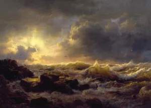 Clearing Up, Coast of Sicily painting by Andreas Achenbach