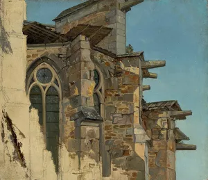 Der Altenberger Dom by Andreas Achenbach Oil Painting