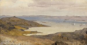 Motif from Bohuslan, Sweden by Andreas Achenbach Oil Painting