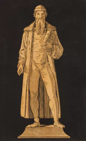 Johannes Guttenberg by Andreas Flinch Oil Painting