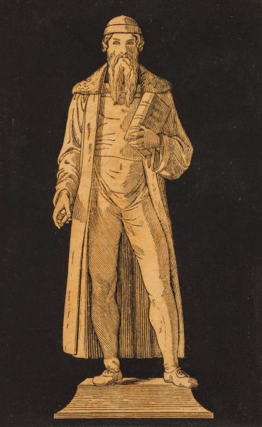 Johannes Guttenberg  by Andreas Flinch - Hand-Painted Oil Painting Reproduction