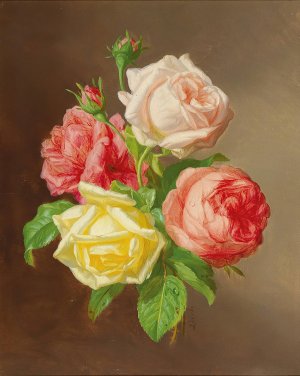 Roses by Andreas Lach Oil Painting
