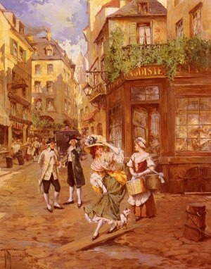 Chez La Modiste by Andreas Marchisio Oil Painting