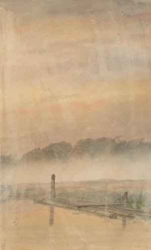 Aanlegsteiger by Andreas Schelfhout Oil Painting