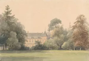 Gezicht op het Oude Loo by Andreas Schelfhout Oil Painting