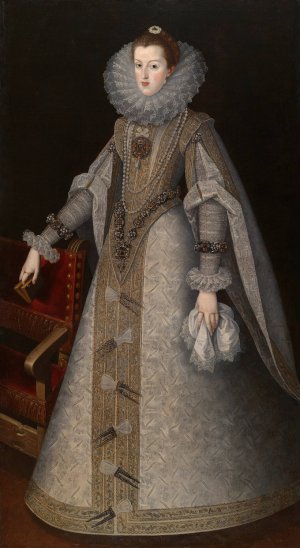 Queen Margaret of Spain by Andres Lopez Polanco Oil Painting