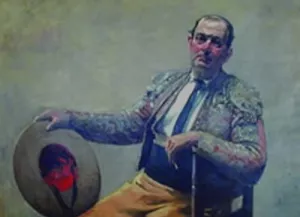 Picador Sentado Oil painting by Andres Parlade y Heredia