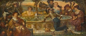 The Fountain of Love by Andrew Brown Donaldson Oil Painting