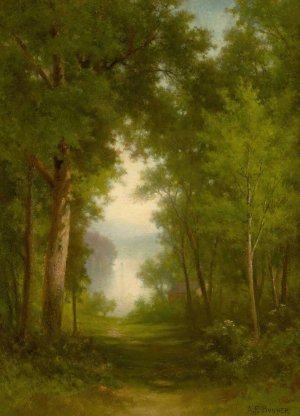 In the Forest by Andrew Fisher Bunner Oil Painting