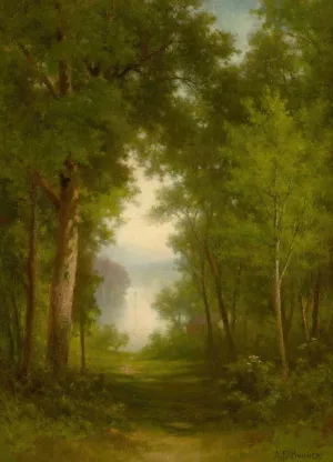 In the Forest by Andrew Fisher Bunner Oil Painting