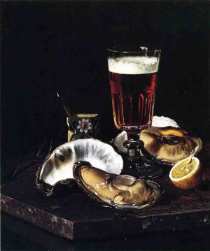 Still Life with Beer and Oysters
