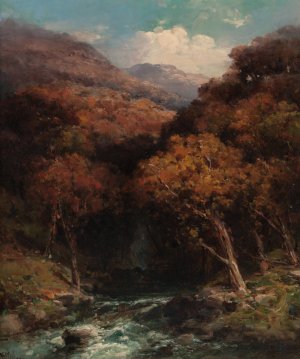 Forest Creek Bed by Andrew Melrose Oil Painting