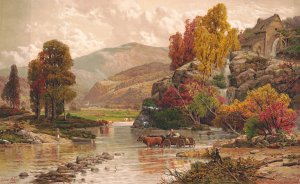 In the Berkshire Hills, Mass. by Andrew Melrose Oil Painting