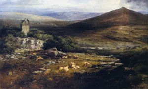 A Shepherd's Lament by Andrew W. Melrose Oil Painting