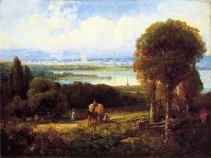 View of Washington, DC by Andrew W. Melrose Oil Painting
