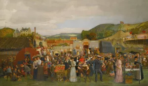 A Scottish Fair Oil painting by Andrew Young