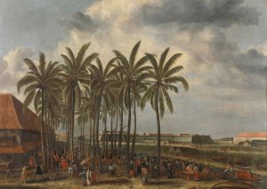 The Castle of Batavia by Andries Beeckman Oil Painting