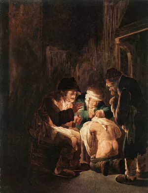 Hunting by Candlelight painting by Andries Both
