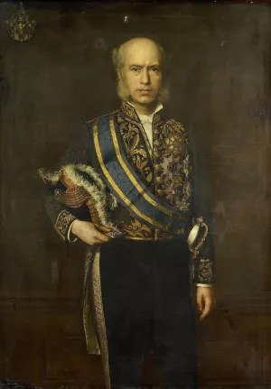 Johan Wilhelm van Lansberge by Andries Van Den Berg Oil Painting