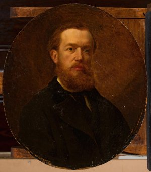 Portrait of Maksymilian Gierymski by Andrzej Mniszech Oil Painting
