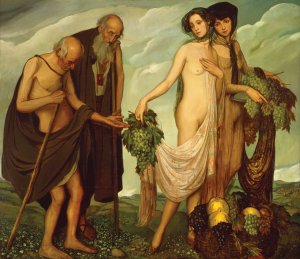 The Gift by Angel Zarraga Oil Painting