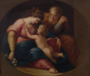 Holy Family by Angelica Kauffmann (Follower) Oil Painting