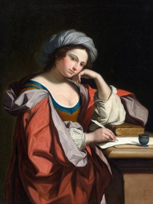A Sybil by Angelica Kauffmann Oil Painting