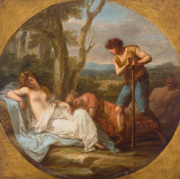 Main Product Photo of Cimon and Iphigenia Painting by Angelica Kauffmann